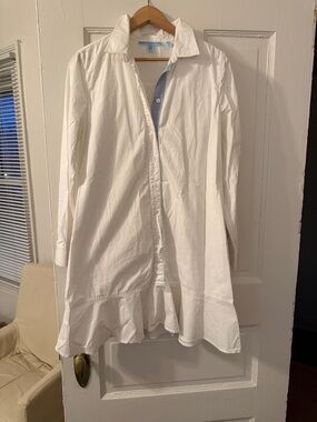 Draper James Pop Over Tunic Dress with Ruffle Hem 12